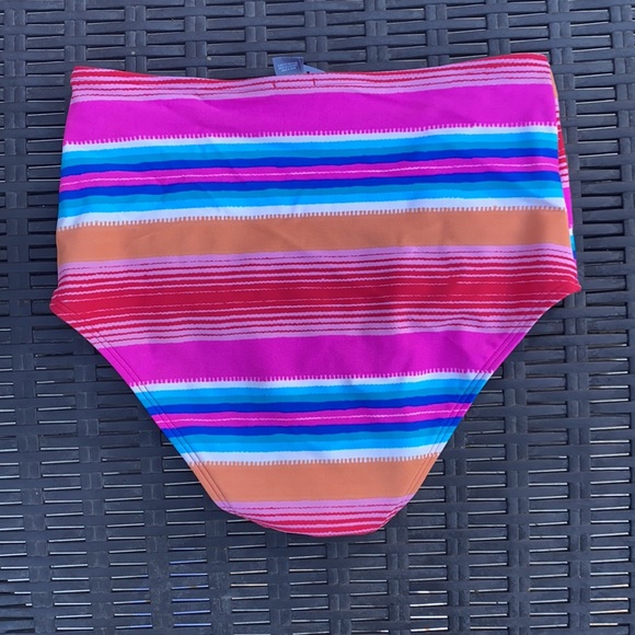 Aerie High Waisted Striped Bikini Bottoms - Picture 11 of 11